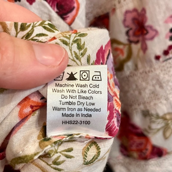 NWT House of Harlow 1960 Button Down Pink Floral Print Blouse Extra Small XS - Picture 6 of 10